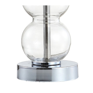 February 21" Glass/Metal LED Table Lamp - JONATHAN Y